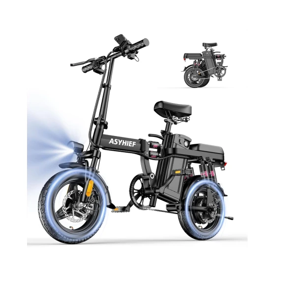 Bicicleta Eléctrica Plegable 14” 1200W 24MPH Batería 48V 10Ah Suspensión y Frenos de Disco's foto | ThiagoShop |  BizneCubano